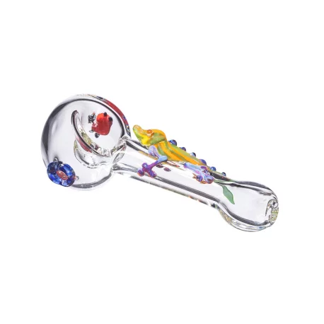 clear glass spoon pipe big crab