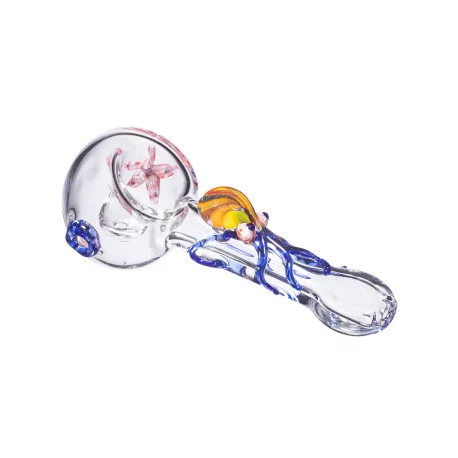 clear glass spoon pipe big octopus