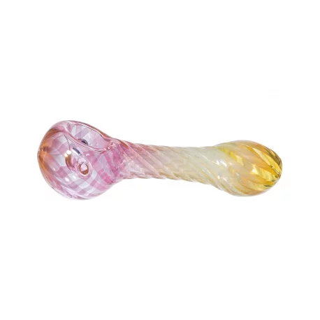 Glass Spoon Pipe Gilded Rose.webp