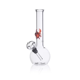 small pure glass bong crab