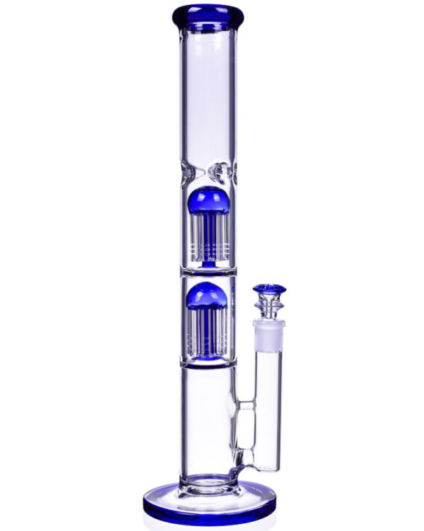 Famous Brandz Straight Glass Dab Rig With Ice Notches Surrender